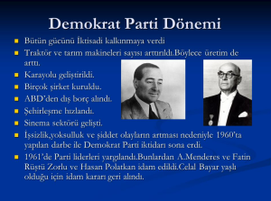 Demokrat Parti Dönemi